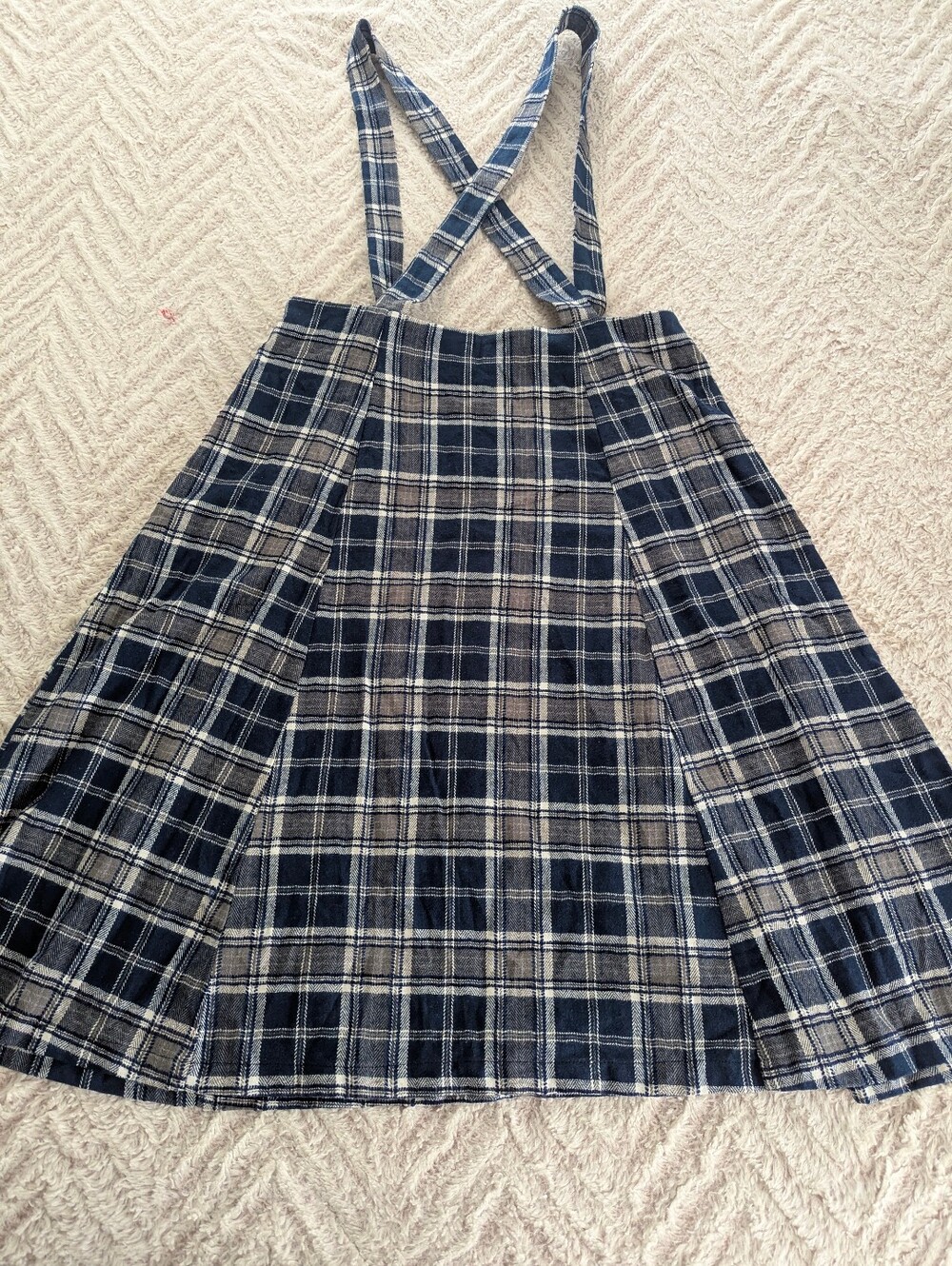 NWT Allegra K Plaid Jumper Dress/Skirt